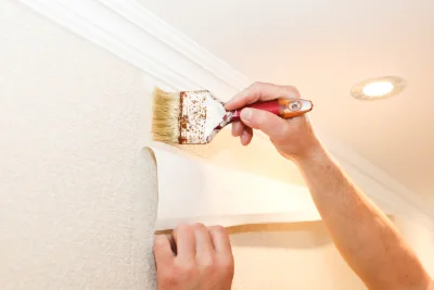 Pose de papier peint à Ouanne — revêtements muraux et toiles de verre